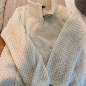 Eddie Bauer Off-White Fleece Jacket